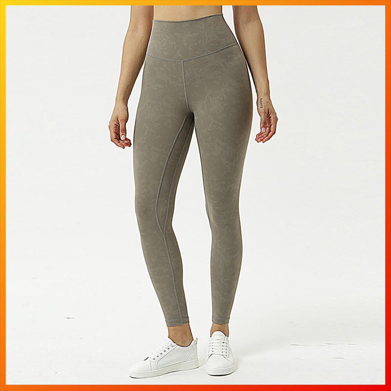 Lululemon Quần legging thiết kế lưng cao 3 màu tùy chọn cho nữ