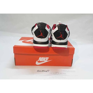 (Ảnh thật) Giày jordan 4 Đỏ Trắng giá rẻ [fullbox + free ship]