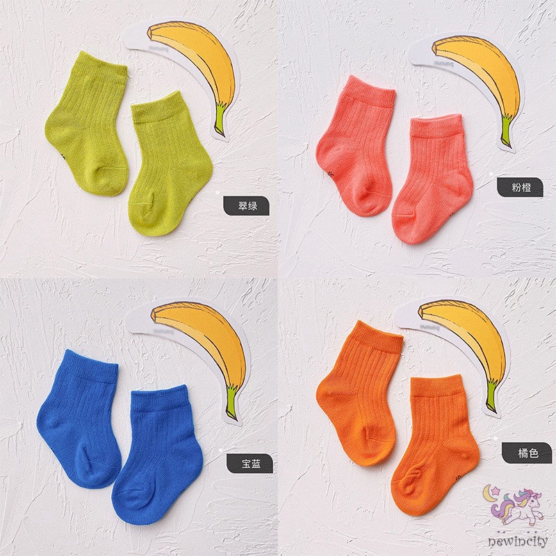 Set 3 đôi tất cotton phong cách Hàn Quốc cho bé