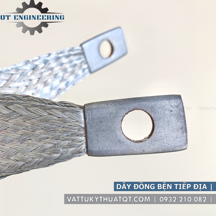 Dây đồng bện 2 đầu cốt thủy lực | Dài 200mm x Tiết diện 16/20/25