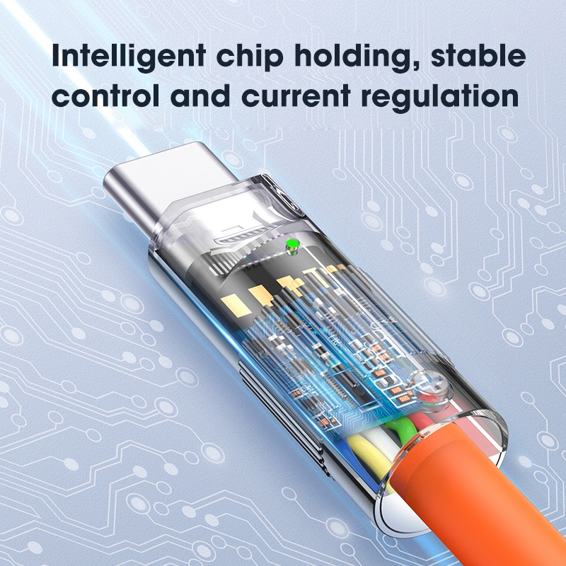 Dây Cáp Sạc Nhanh USB Loại C 120W 6A Cho Điện Thoại Android