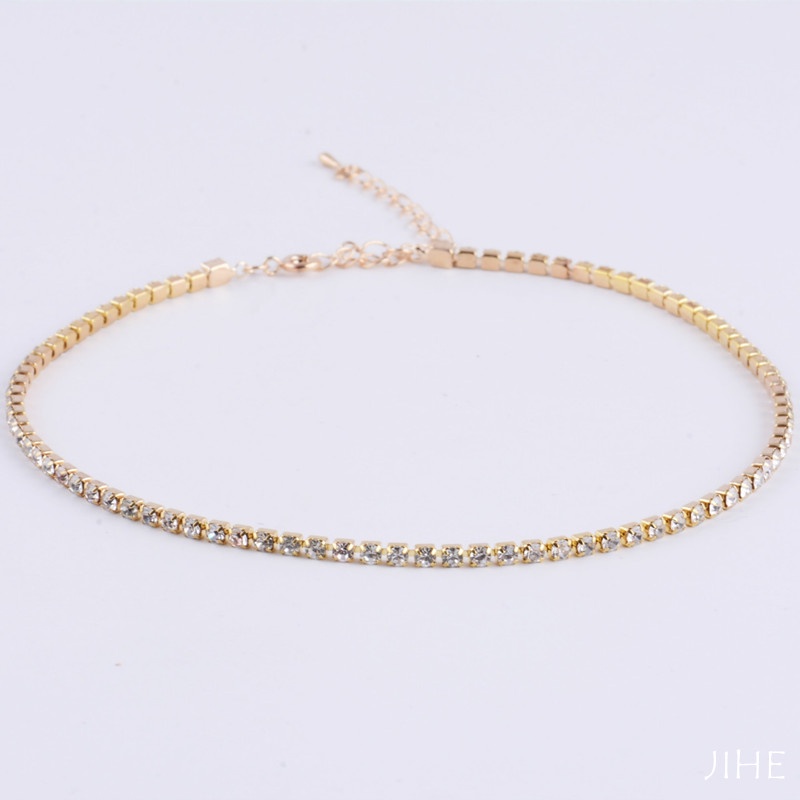 Vòng Cổ choker Đính Đá zircon Lấp Lánh Thời Trang