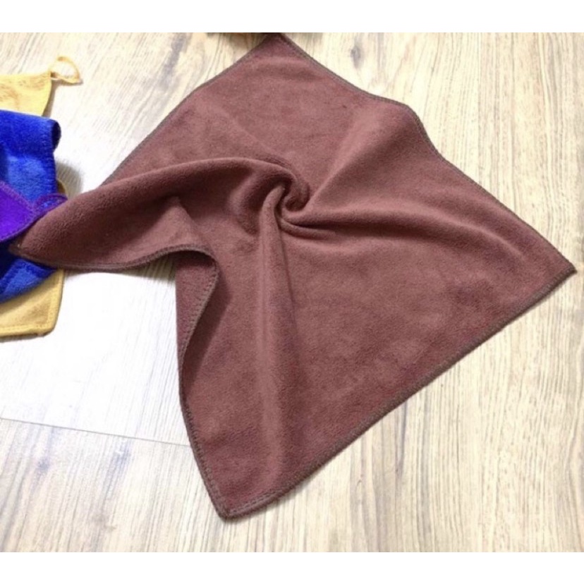 Khăn lau bếp , lau ô tô ,lau bàn , khăn nail, kt 30x30cm siêu mềm mịn ,thấm hút tốt không ra bụi vải
