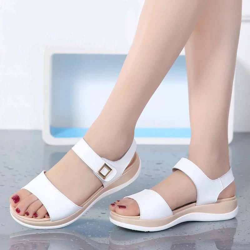 Giày Sandal Đế Bằng Size Lớn 35-45 43 41 42 Thời Trang Hàn Quốc Cho Nữ