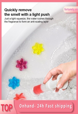 gel khử mùi nhà vệ sinh Toilet Toilet Cleaner Hàn Quốc không mùi Màu trắng sáng mạnh Gel tẩy rửa thơm nhà vệ sinh fortunely.vn