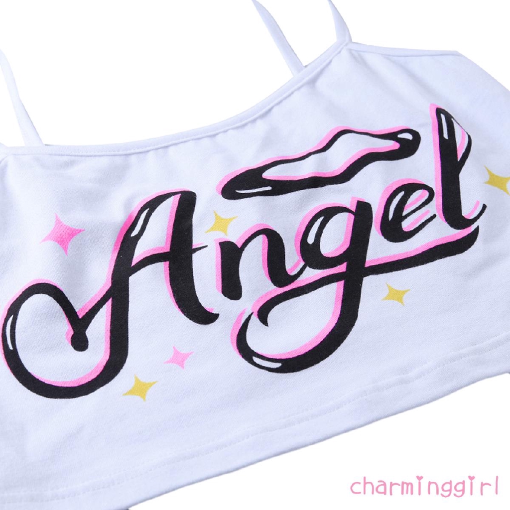 Áo croptop mỏng in họa tiết chữ quyến rũ gợi cảm cho nữ