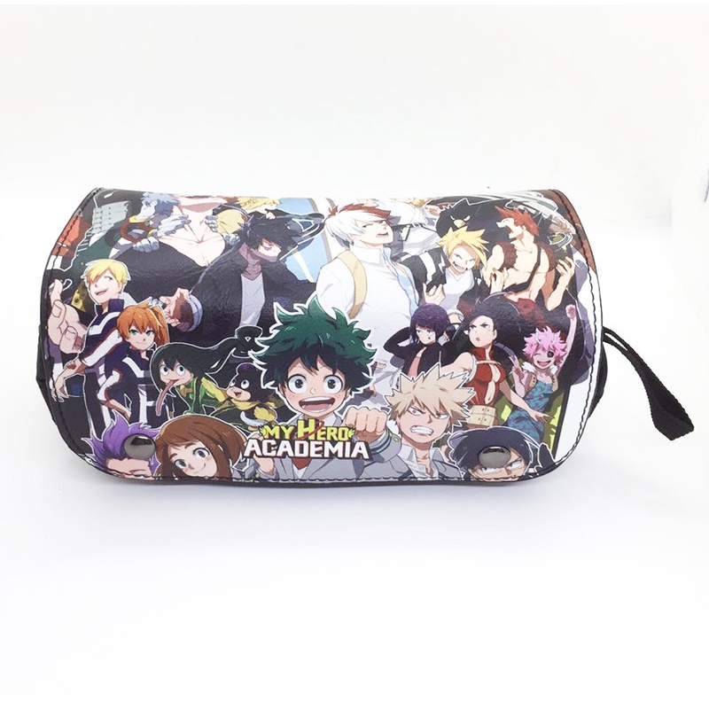Túi Đựng Bút Vải Canvas Cỡ Lớn In Hoạt Hình My Hero Academia Bakugou deku Dễ Thương Cho Bé