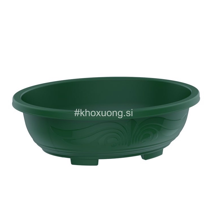 Chậu nhựa Hình Oval, chậu trồng cây, Chậu Tạo Dáng cây Bonsai, Chậu Tiểu Cảnh