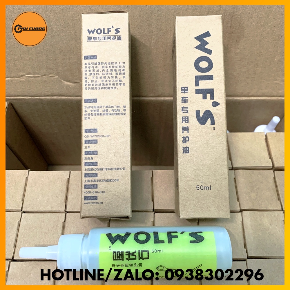 Dầu tra xích xe đạp Wolf’s - Rẻ nhất TPHCM