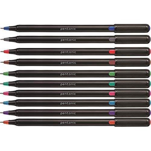 Bộ 10 bút bi 10 màu tươi sáng LINIC Pentonic - nét 0.7mm