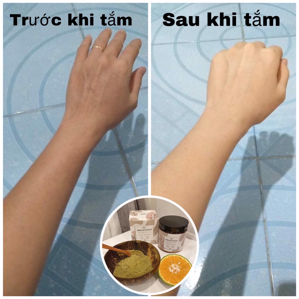 Chính hãng - Bột tắm trắng dưỡng da Thảo Dược Herbal Bath Powder