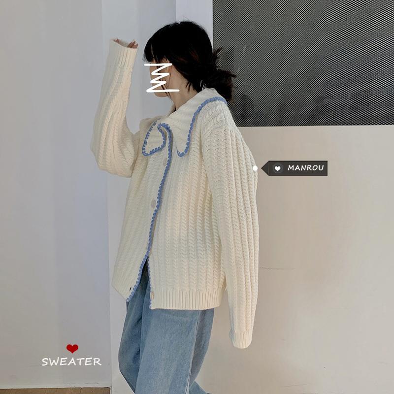 Áo cardigan dệt kim dày dặn phong cách thời trang hàn quốc mới dành cho nữ