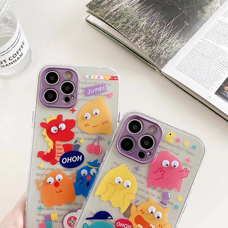 Ốp Lưng Trong Suốt Họa Tiết Hoạt Hình 3d Dễ Thương Cho Iphone 11 Pro Max X Xr Xs Max 12 Pro Max 12mini Iphone 7 8 Plus Se 2020 | BigBuy360 - bigbuy360.vn