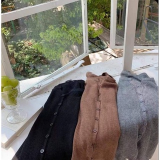 Áo cardigan len hàn cúc dọc A3098