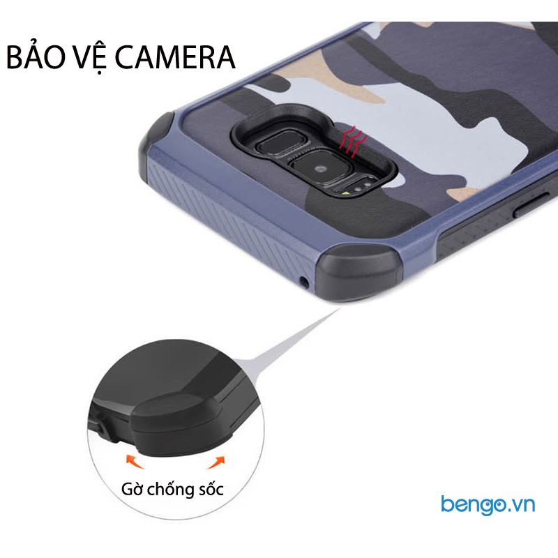 Ốp lưng Samsung Galaxy S8 họa tiết quân đội - Camo series