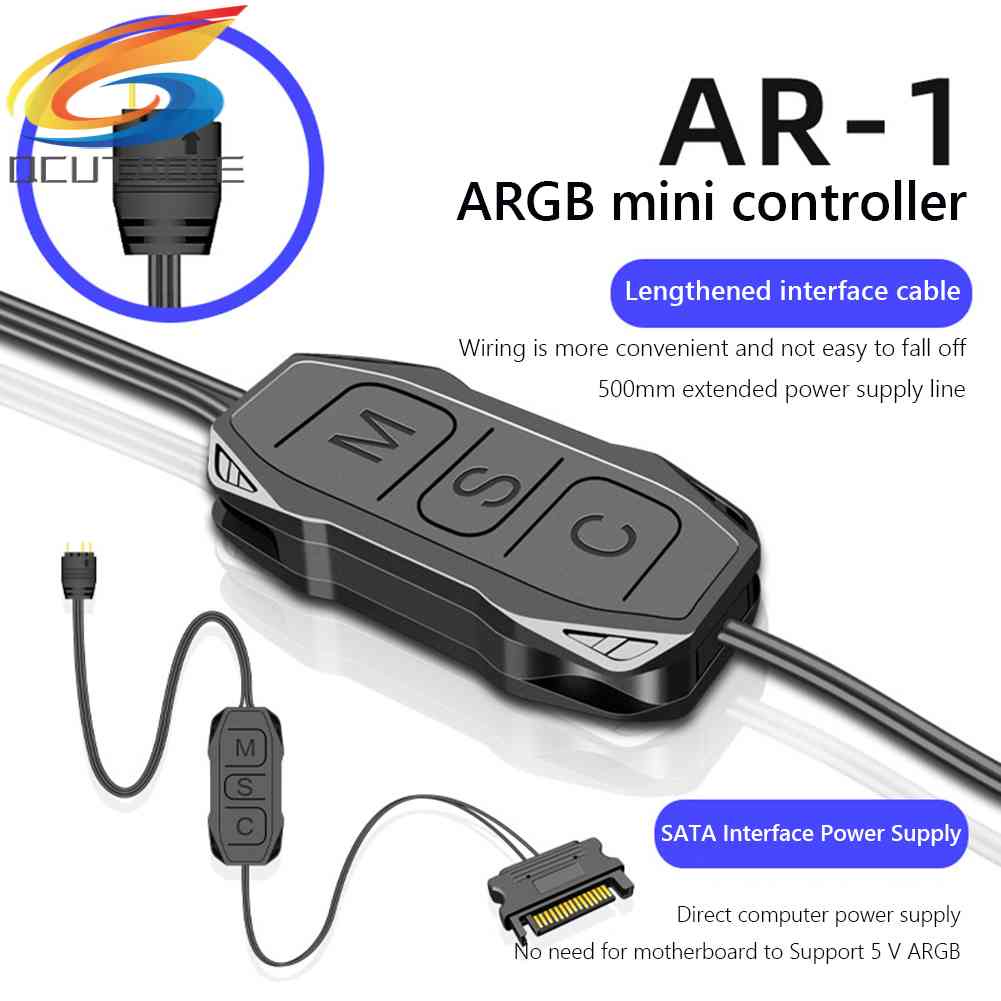 Cáp ĐiềU KhiểN COOLMOON AR-1 5V 3 Pin Sang SATA ARGB Cho Dây ĐèN QuạT