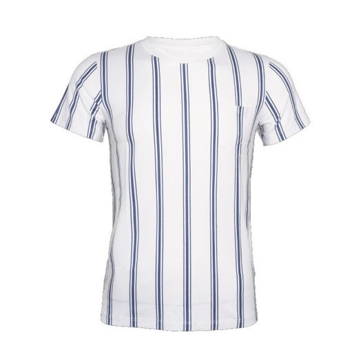 Áo thun nam ngắn tay cổ tròn OWEN TS22362 phông T-shirt vải cotton cao cấp mềm mát dáng body fit màu trắng kẻ sọc