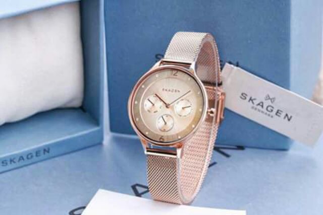 Đồng hồ skagen nữ size 36mm dây kim loại