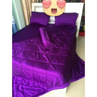 Trọn bộ chăn ga gối phi lụa cao cấp sang chảnh (chọn màu)