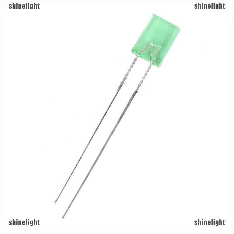 Bộ 100 Đèn LED Hình Chữ Nhật + Vuông Màu Vàng / Đỏ / Xanh Lá / Xanh Lá