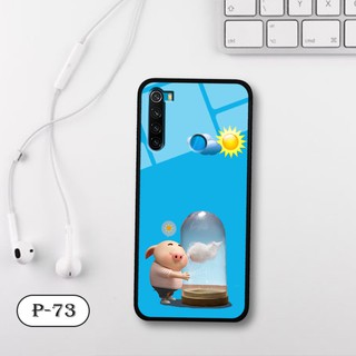 Ốp lưng kính 3D Xiaomi Redmi Note 8-cute