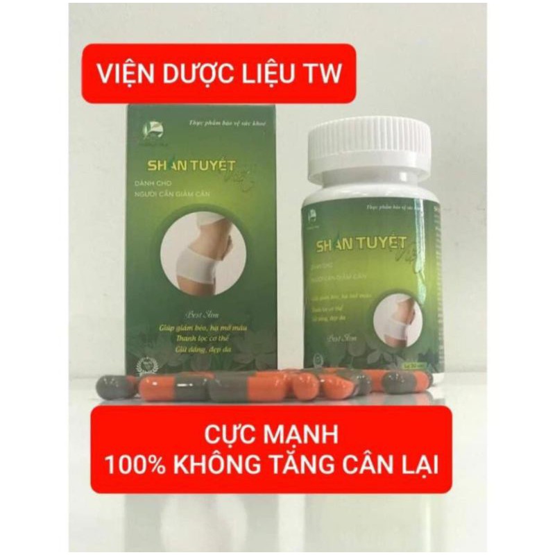 [ viện dược liệu trung ương ] _ Shan Tuyết Việt _ giảm mỡ hiệu quả _ giảm cân 8kg / liệu trình