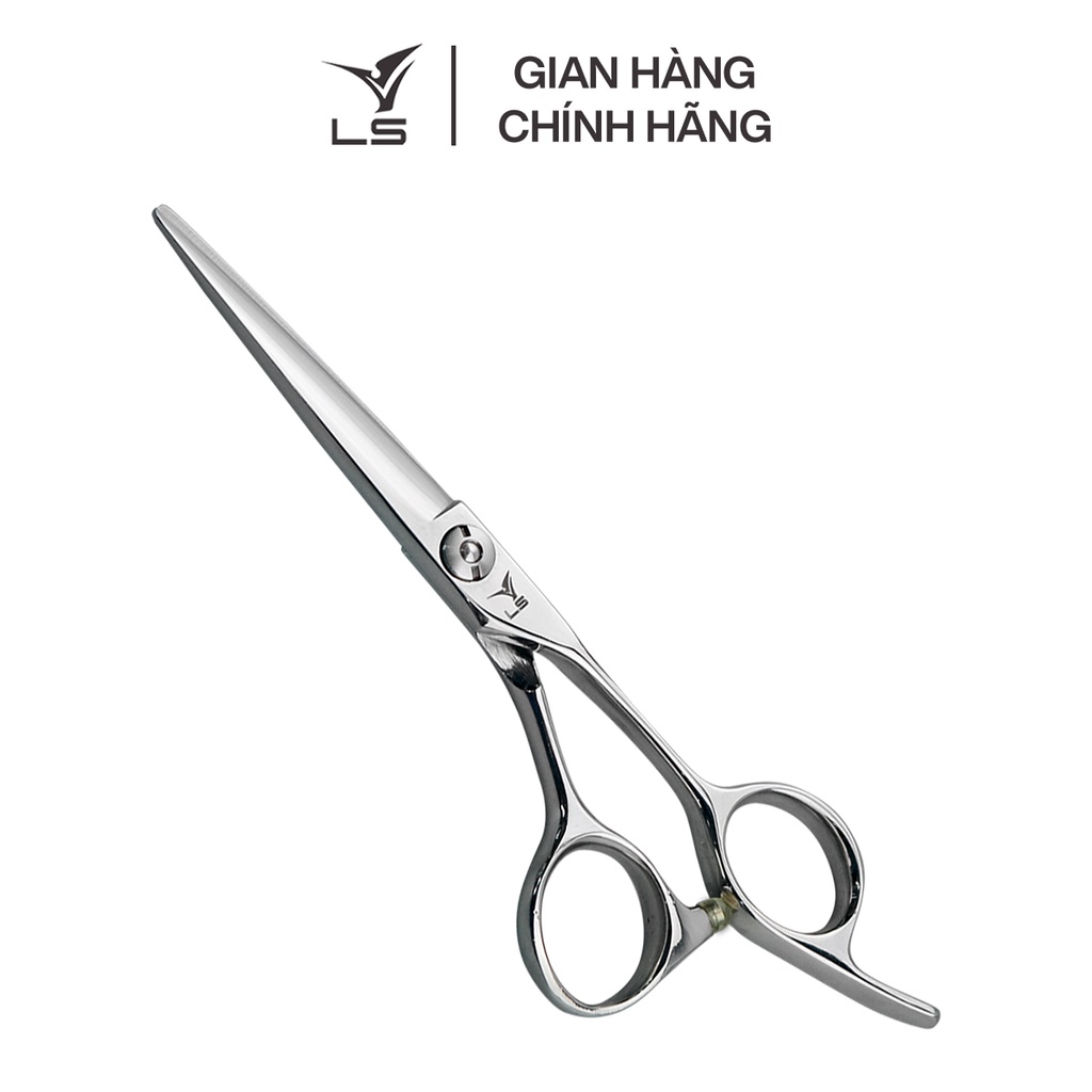 Kéo cắt tóc VLS lưỡi thẳng quai offset vênh đỡ ngón cố định JP553