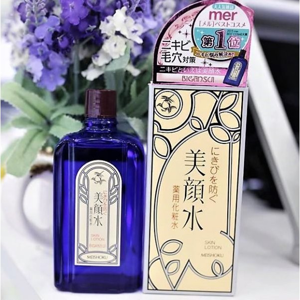 Nước hoa hồng giảm mụn Meishoku Bigansui Medicated Skin Lotion 90ml