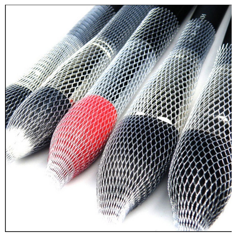 Set 100 túi lưới bọc bảo vệ cọ trang điểm chuyên nghiệp tiện dụng