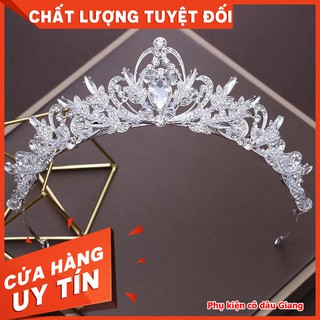 <TP>Vương miện cô dâu thấp xi mạ cao cấp kiểu dáng mới phù hợp mọi kiểu tóc - dáng như công chúa