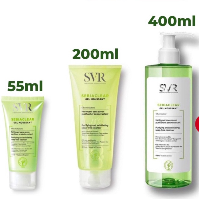 Sữa Rửa Mặt SVR Gel Moussant Cho Da Dầu Mụn & Da Nhạy Cảm