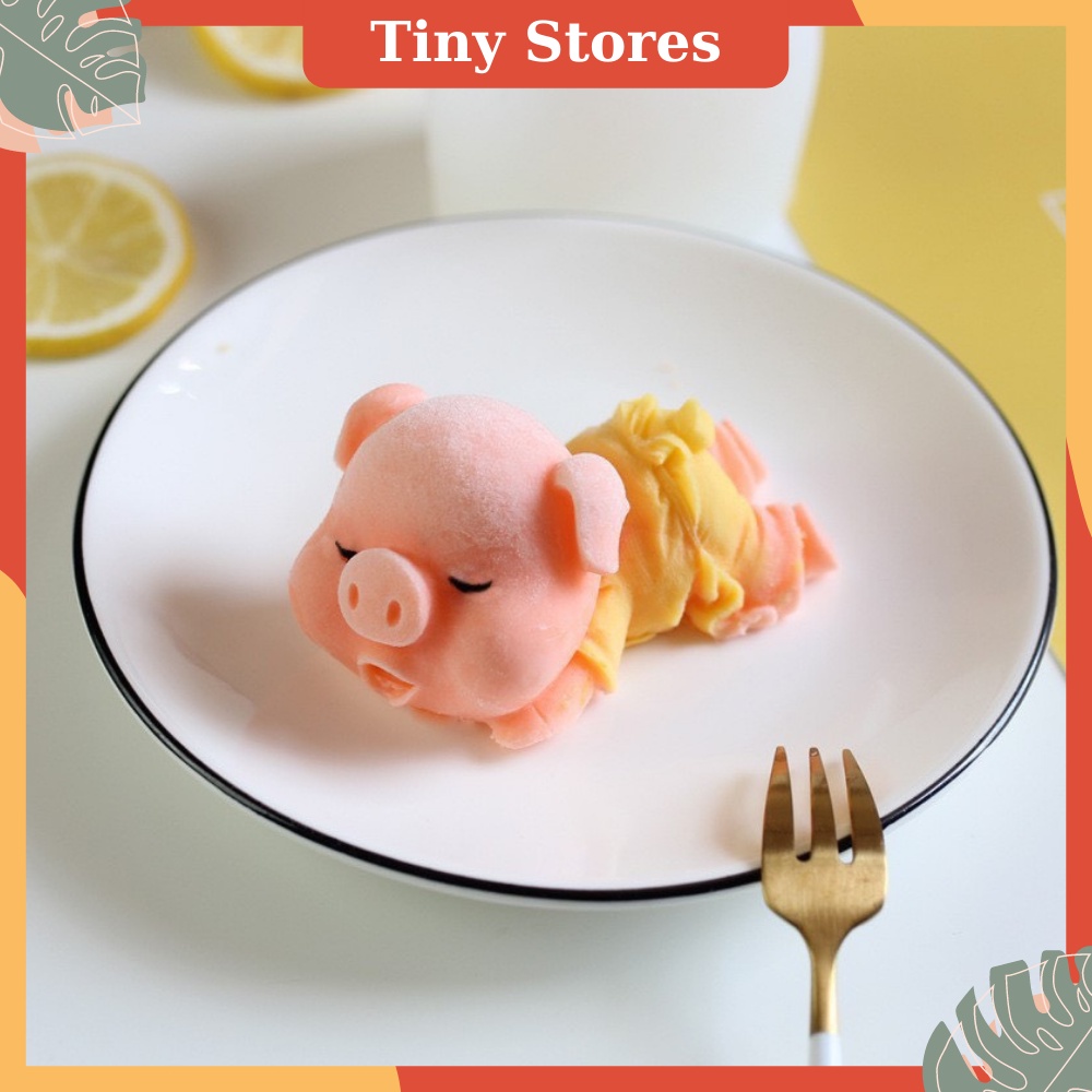 Khuôn Heo Tắm Tiên 4D Silicon Làm Thạch, Kẹo ⚜️FREESHIP⚜️Khuôn Silicon Rau Câu, Socola