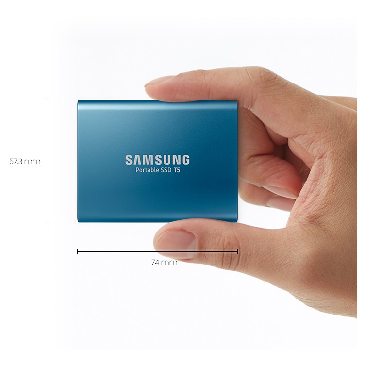 [Mã ELNHATTIN giảm 7% đơn 300K] Ổ cứng di động SSD External Samsung T5 500GB-USB 3.1 Gen 2 (Xanh) | BigBuy360 - bigbuy360.vn