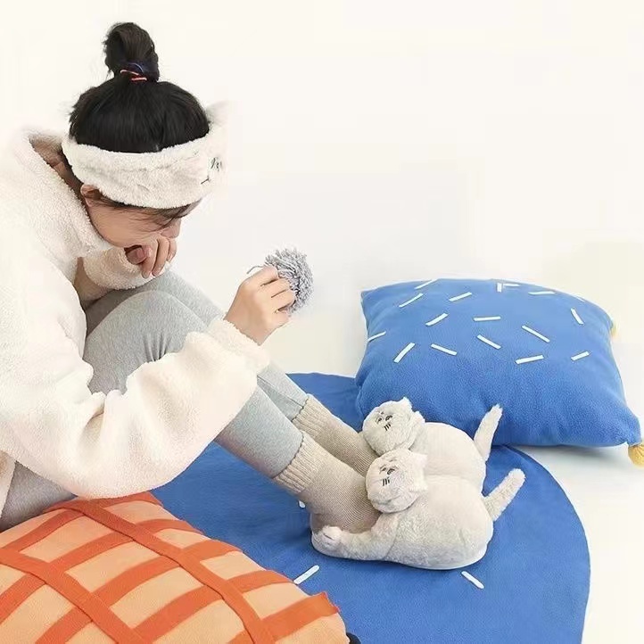 Dép hình mèo Dép bông đi trong nhà hình mèo dễ thương , Giày hình con mèo hàng có sẵn
