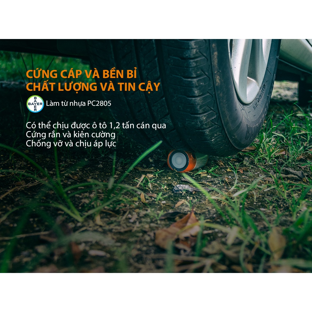 Đèn pin cắm trại FENIX CL26R 400 lumen sạc USB sử dụng 1 pin 18650 2600mAh