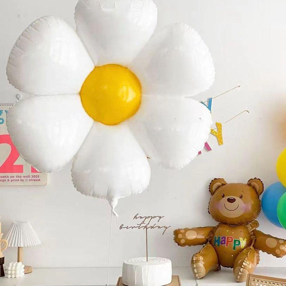 Bong Bóng TAYLOR1 Chủ Đề Hawaiian Hoa Cúc Trắng Dùng Làm Đạo Cụ Chụp Ảnh Cho Bé