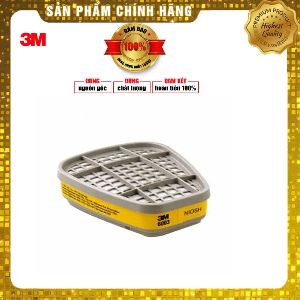 [Hàng Chính Hãng] Phin Lọc 3M 6003 Phin Lọc Độc Lọc Bụi Lọc Hóa Chất Đi Kèm Mặt Nạ 3M