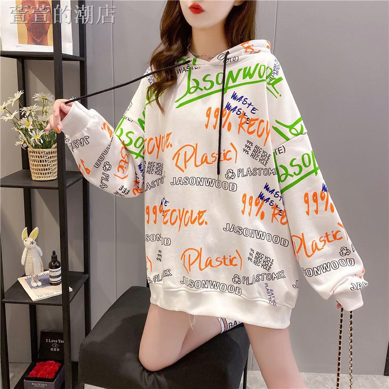 Áo Hoodie Vải Cotton Mỏng Dáng Rộng Thời Trang Mùa Thu 2020