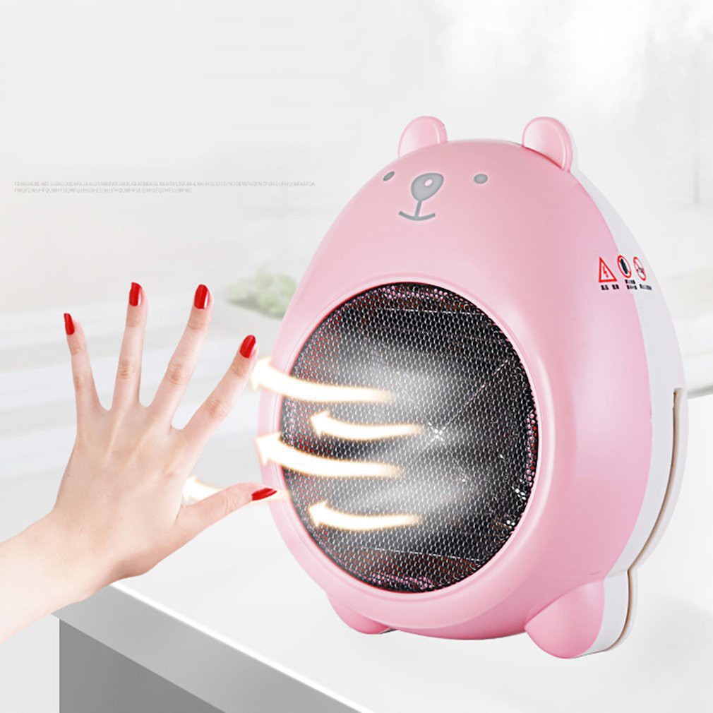 💖𝑭𝑹𝑬𝑬 𝑺𝑯𝑰𝑷💖Quạt sưởi mini đa năng hình thú 600W - Máy sưởi mini để bàn