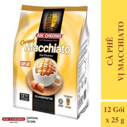 ✅ Caramel Macchiato Aikcheong (12 Gói x 25g)- nhập khẩu từ Malaysia