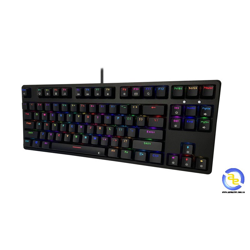 Bàn phím cơ GAMING E-DRA EK387L Led RGB / Rainbow (Swicth, Blue / Brown / Red ) chuẩn kết nối USB