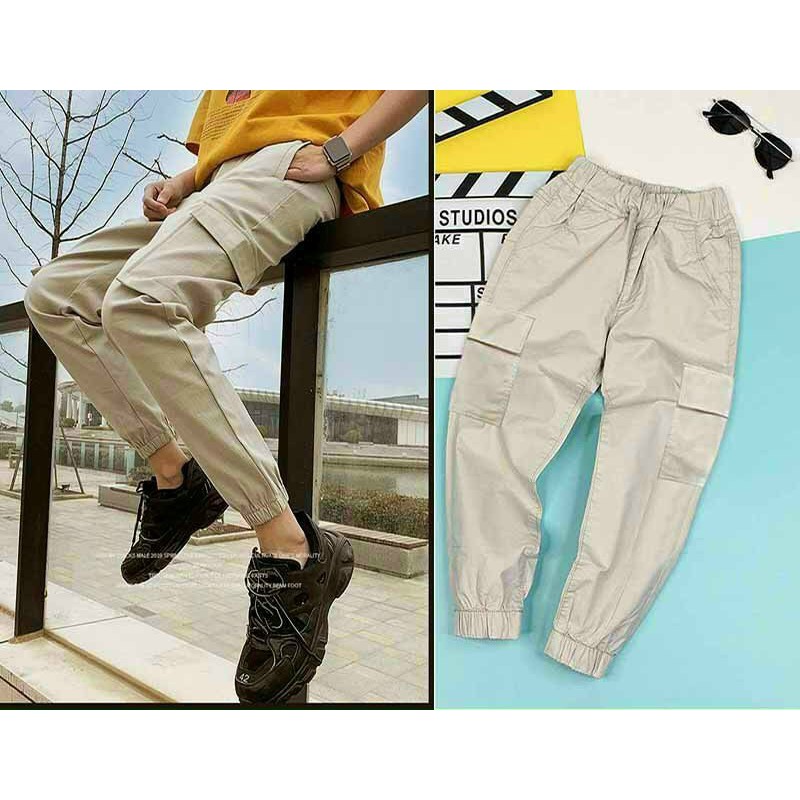 Quần túi hộp kaki suông unisex Chất Vải Kaki Cotton Co Giãn thời trang hot trend vải thoải mái êm phong cách ulzzang