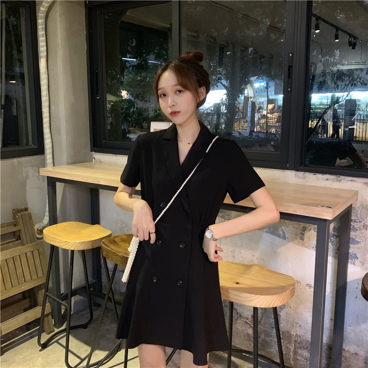 Xiaozhainv Đầm Midi Cổ Chữ V Phong Cách Hàn Quốc Thanh Lịch Dành Cho Bạn Gái | BigBuy360 - bigbuy360.vn