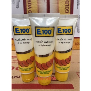 Sữa rửa mặt nghệ có hạt massage E100 Curcuma Facial Cleanser 100g