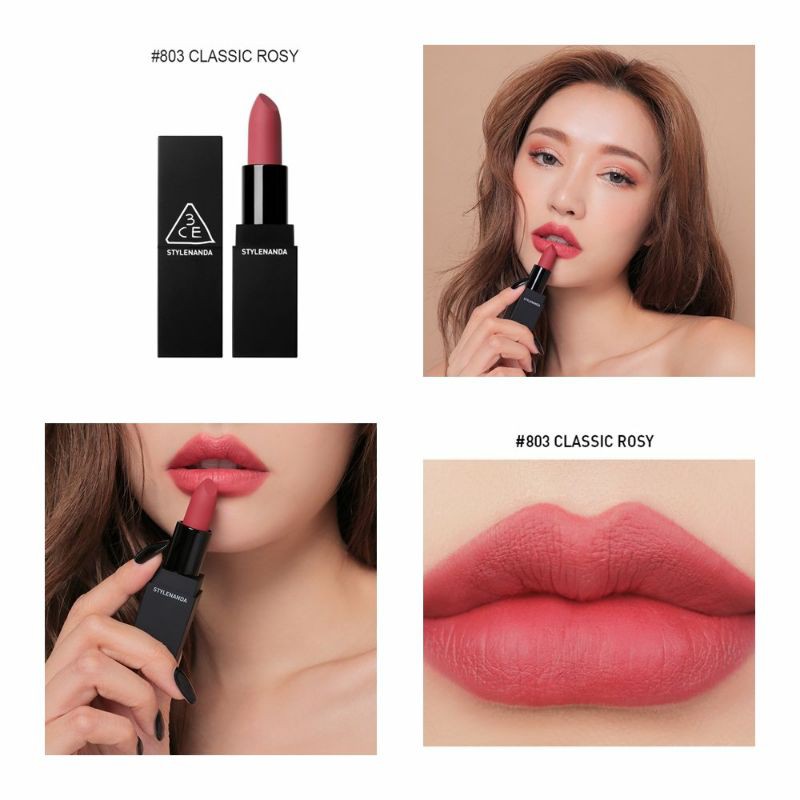son lì 3CE LIP COLOR #803 CLASSIC ROSY