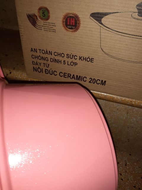 NỒI ĐÚC VÂN ĐÁ GREEN CÔK ĐÁY TỪ  20cm