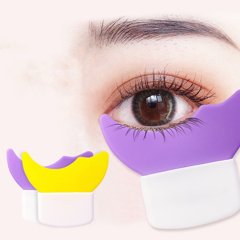 Dụng Cụ Hỗ Trợ Kẻ Mắt 3 Trong 1 Bằng Silicone Đa Năng Có Thể Tái Sử Dụng