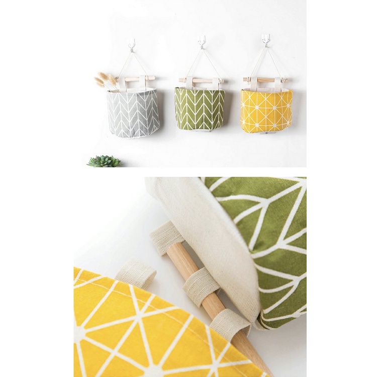 Túi Vải Treo Tường Decor Đa Năng, Đựng Đồ Cá Nhân, Đựng Đồ Dùng Trong Nhà Tiện Lợi 88276 Shop Gia Dụng Gia Đình