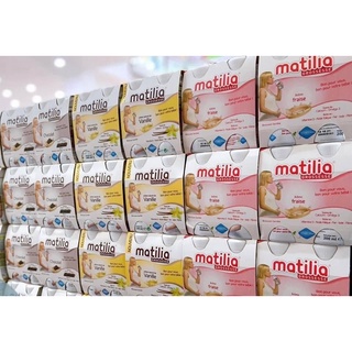 (Date 1/25 Lốc 4 chai sữa bầu Matilia Pháp đủ vị chai 200ml
