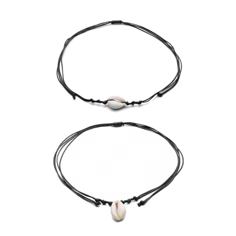 Vòng cổ choker handmade đính vỏ sò thời trang đi biển